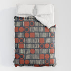 Red & Blue Hand-drawn Pattern #2 Comforter Gallery Image 6