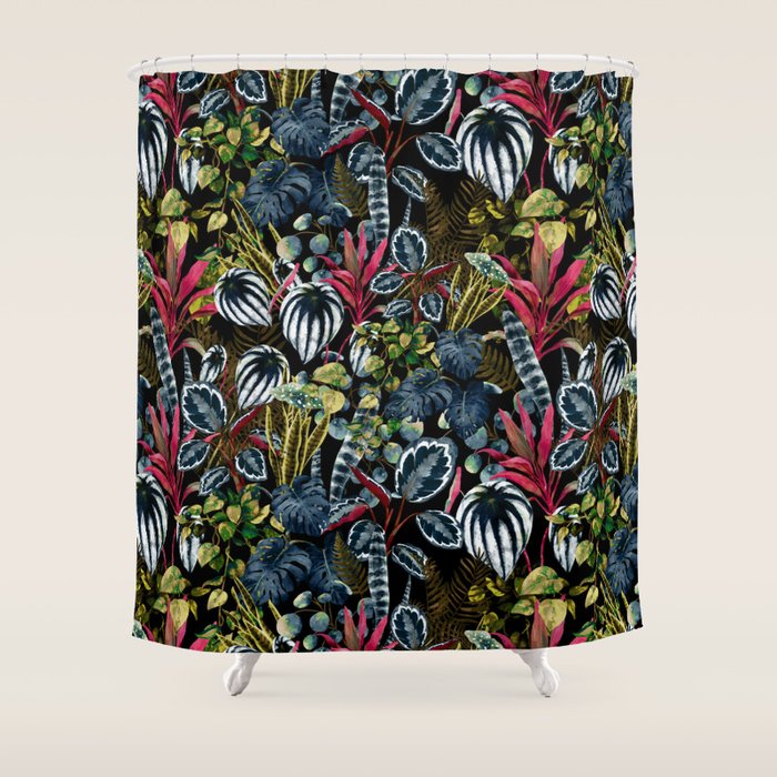 Tropical Night Garden  XX Shower Curtain Gallery Image 1
