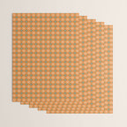 Mid Century Modern Atomic Dots and Stars Retro Pattern in Mossy Sage Olive Green Orange Beige Small Wrapping Paper Gallery Image 3