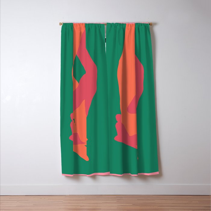 Holding Hands 3 Window Curtain Gallery Image 3