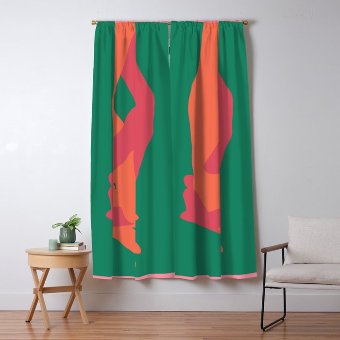Holding Hands 3 Window Curtain Gallery Image 1