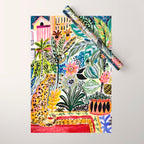 Karen Fields Tiger in the City Wrapping Paper Gallery Image 1