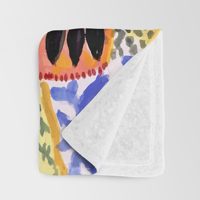 Karen Fields Tiger in the City Throw Blanket Gallery Image 3