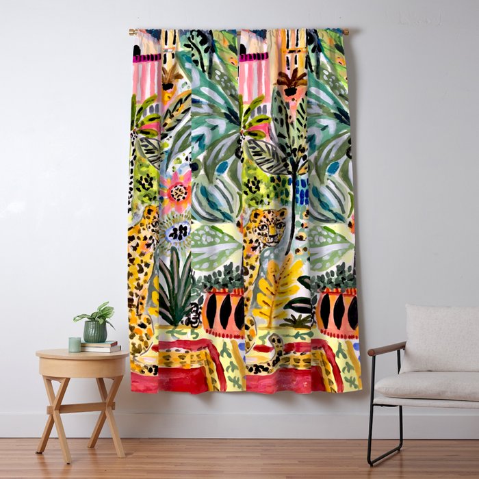Karen Fields Tiger in the City Window Curtain Gallery Image 5