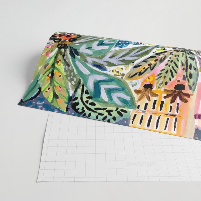 Karen Fields Tiger in the City Wrapping Paper Gallery Image 2