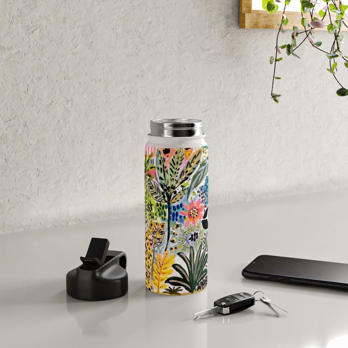 Karen Fields Tiger in the City Water Bottle Gallery Image 4