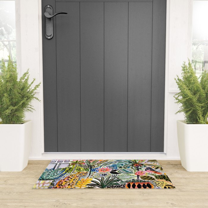 Karen Fields Tiger in the City Welcome Mat Gallery Image 3