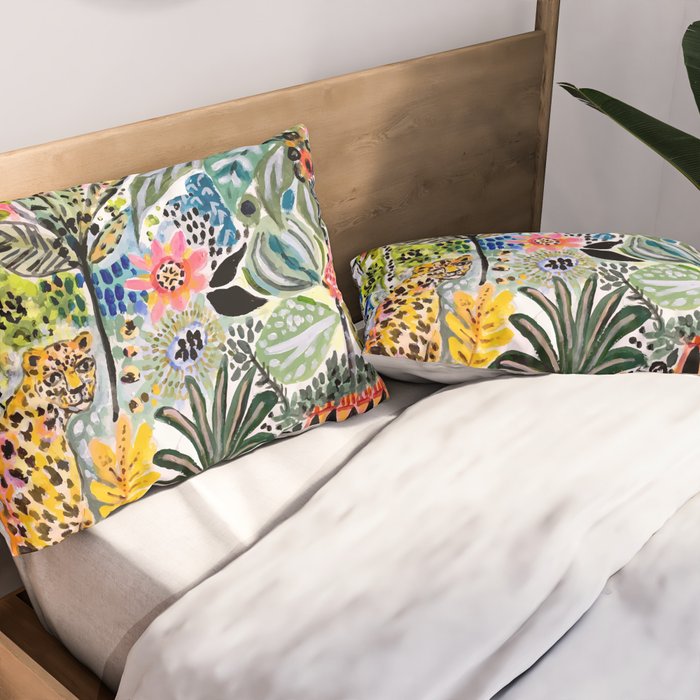 Karen Fields Tiger in the City Pillow Sham Gallery Image 2