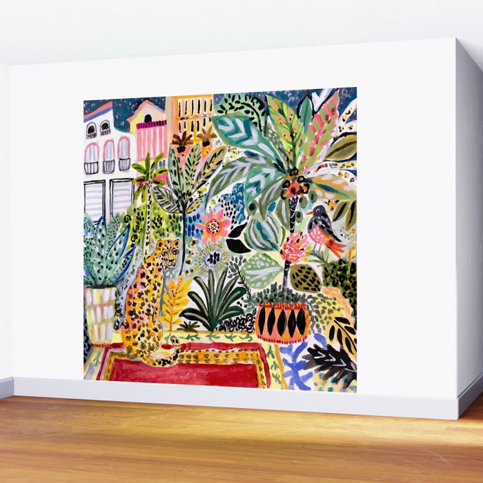Karen Fields Tiger in the City Wall Mural Gallery Image 2