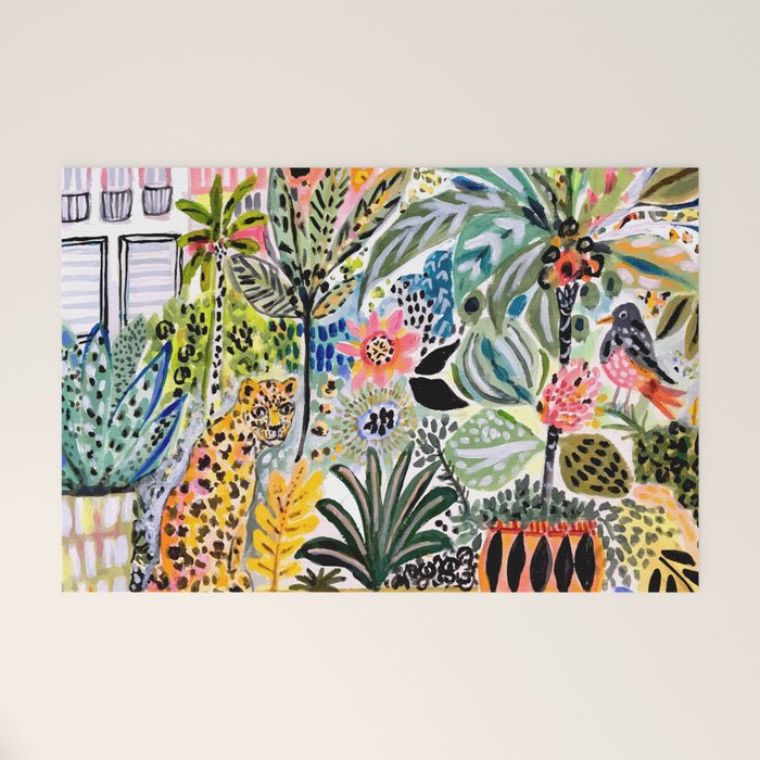 Karen Fields Tiger in the City Welcome Mat