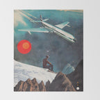 RetroVoyager Throw Blanket Gallery Image 2