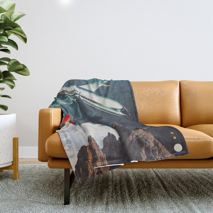 RetroVoyager Throw Blanket Gallery Image 1