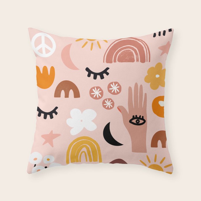 Boho mystic Throw Pillow Gallery Image 6