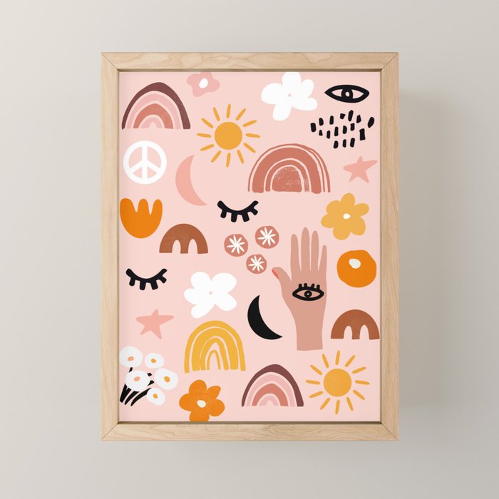 Boho mystic Mini Art Print Gallery Image 1