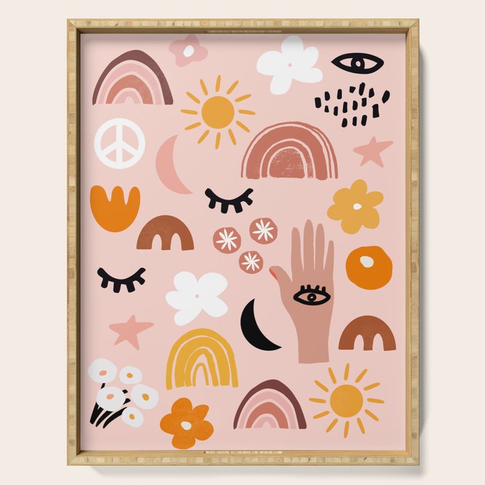 Boho mystic Serving Tray Gallery Image 1