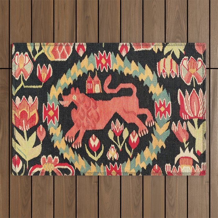 Agedyna Swedish Skåne Province Carriage Cushion Print Outdoor Rug Gallery Image 1