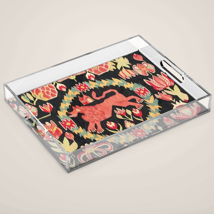 Agedyna Swedish Skåne Province Carriage Cushion Print Acrylic Tray Gallery Image 1