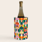 Diverse festive christmas people mosaic pattern Wine Chiller Gallery Image 3