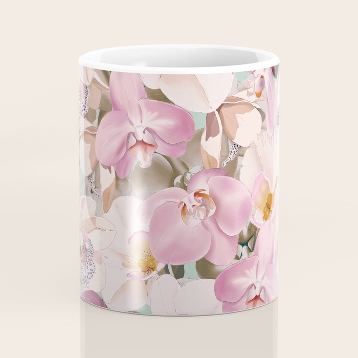 Lush Pink Tropical Flowers I Coffee Mug Gallery Image 4