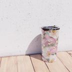 Lush Pink Tropical Flowers I Travel Mug Gallery Image 4