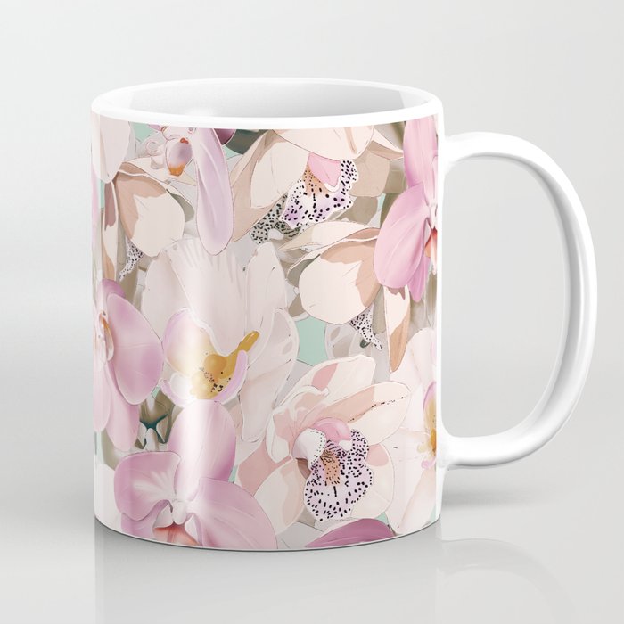 Lush Pink Tropical Flowers I Coffee Mug Gallery Image 1