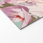 Lush Pink Tropical Flowers I Welcome Mat Gallery Image 2