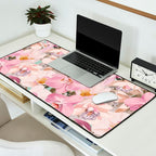 Lush Pink Tropical Flowers I Desk Mat Gallery Image 2