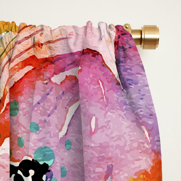 flowered Window Curtain Gallery Image 2