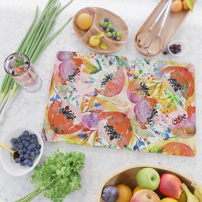 flowered Cutting Board Gallery Image 2