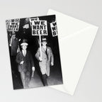 We Want Beer! Protesting Against Prohibition black and white photography - photographs Stationery Card Gallery Image 2