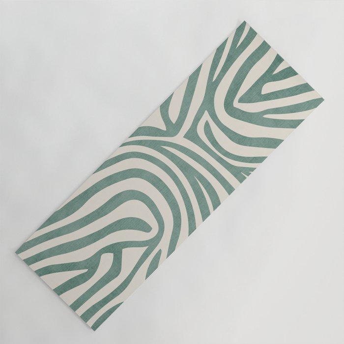 Green Abstract Modern Pattern Artwork Yoga Mat Gallery Image 1