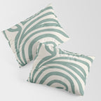Green Abstract Modern Pattern Artwork Pillow Sham Gallery Image 3