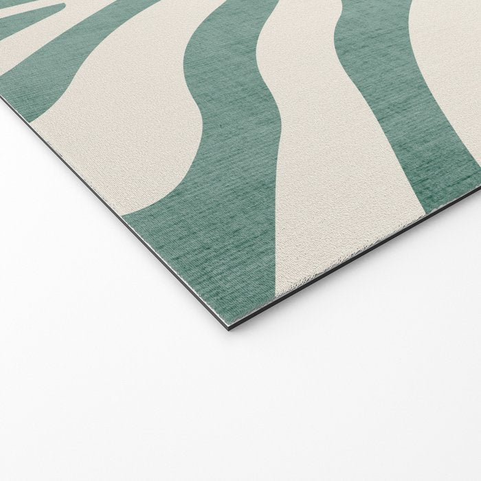 Green Abstract Modern Pattern Artwork Welcome Mat Gallery Image 2
