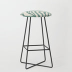 Green Abstract Modern Pattern Artwork Stool Gallery Image 1
