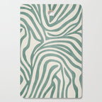 Green Abstract Modern Pattern Artwork Cutting Board Gallery Image 1