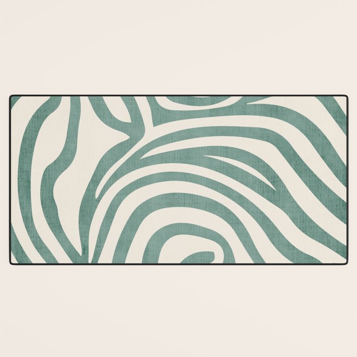 Green Abstract Modern Pattern Artwork Desk Mat Gallery Image 3