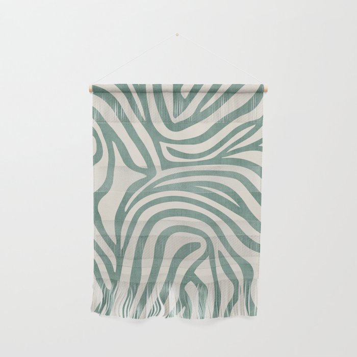 Green Abstract Modern Pattern Artwork Wall Hanging Gallery Image 1