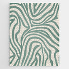 Green Abstract Modern Pattern Artwork Jigsaw Puzzle Gallery Image 1