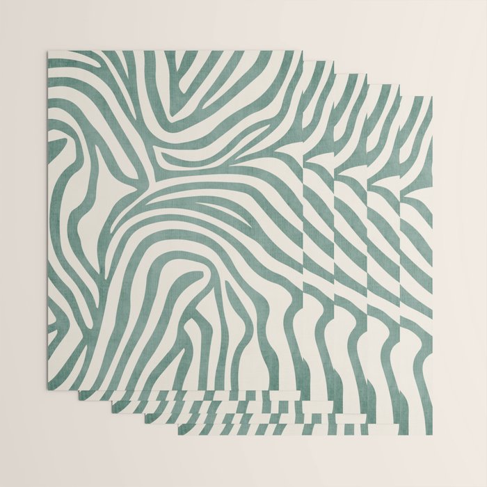 Green Abstract Modern Pattern Artwork Wrapping Paper Gallery Image 3