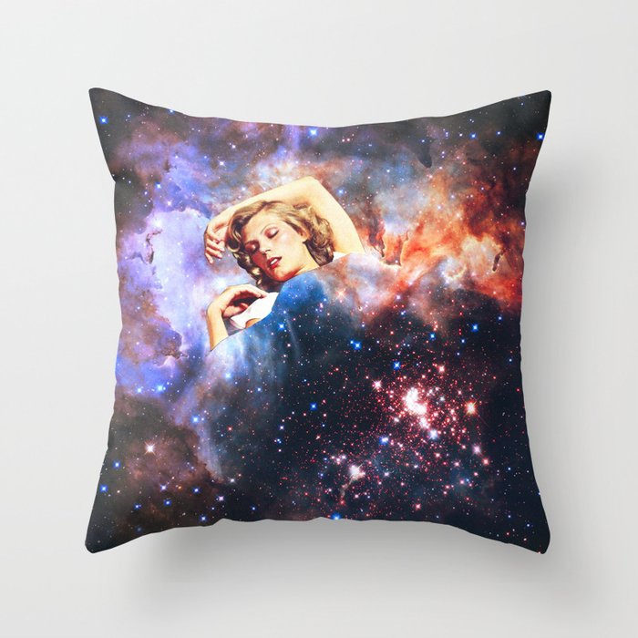 In your galactic dreams Throw Pillow Gallery Image 1