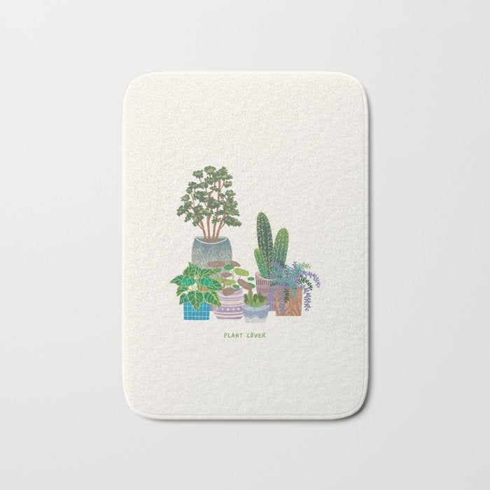 plant lover T2 Bath Mat Gallery Image 1