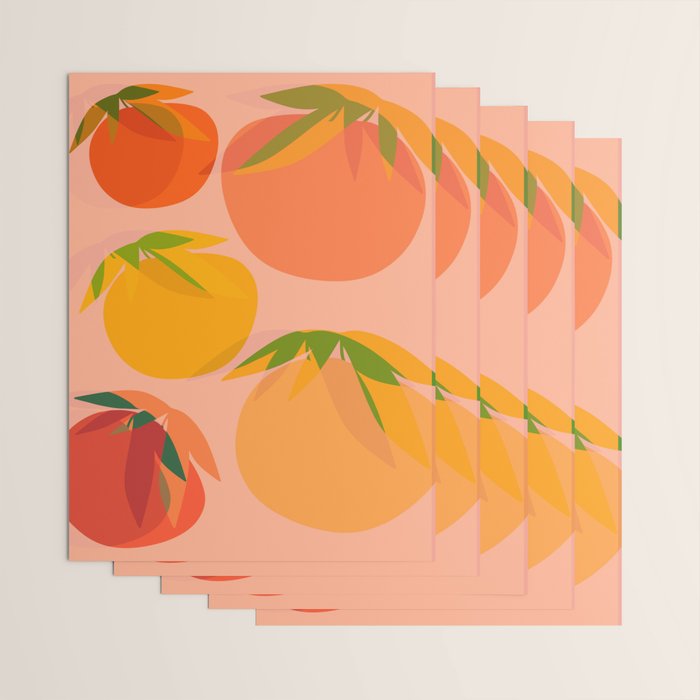 Spring Citrus #3 - Modern Art Print Wrapping Paper Gallery Image 3