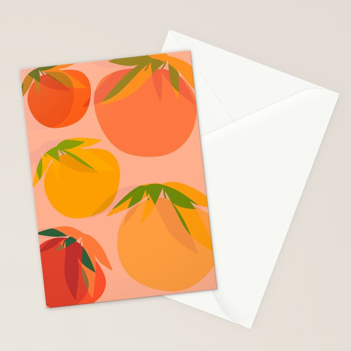 Spring Citrus #3 - Modern Art Print Stationery Card Gallery Image 2