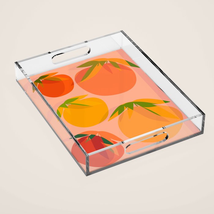 Spring Citrus #3 - Modern Art Print Acrylic Tray Gallery Image 1