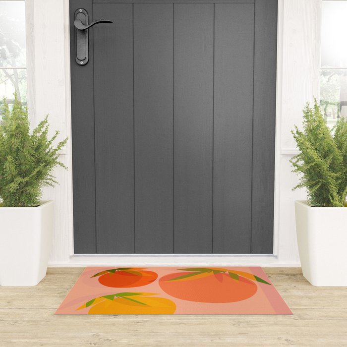 Spring Citrus #3 - Modern Art Print Welcome Mat Gallery Image 3