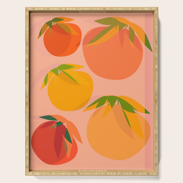 Spring Citrus #3 - Modern Art Print Serving Tray Gallery Image 1