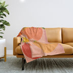 Spring Citrus #3 - Modern Art Print Throw Blanket Gallery Image 1