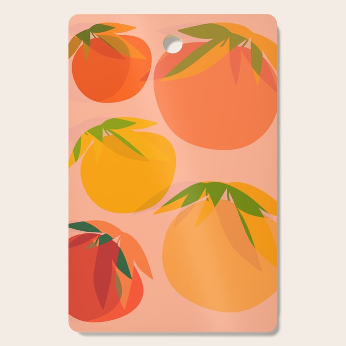 Spring Citrus #3 - Modern Art Print Cutting Board Gallery Image 1