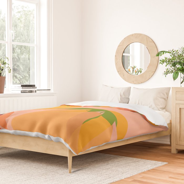 Spring Citrus #3 - Modern Art Print Duvet Cover Gallery Image 2