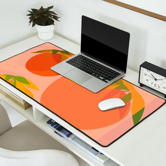 Spring Citrus #3 - Modern Art Print Desk Mat Gallery Image 2